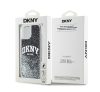 DKNY Liquid Glitter Big Logo Apple iPhone 15 Plus / 14 Plus hátlap tok, fekete, DKHCP15MLBNAEK