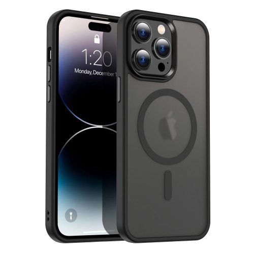 iPhone 12  Pro Max Prémium szilikon tok- Fekete
