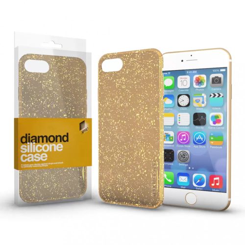 Apple iPhone 11 tok, Szilikon - arany (Diamond)