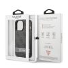 Apple iPhone 13 Pro Max tok, Guess PU 4G Stripe  szürke 