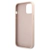 Apple iPhone 12 / 12 Pro tok,  Guess Big Metal Logo  4G pink