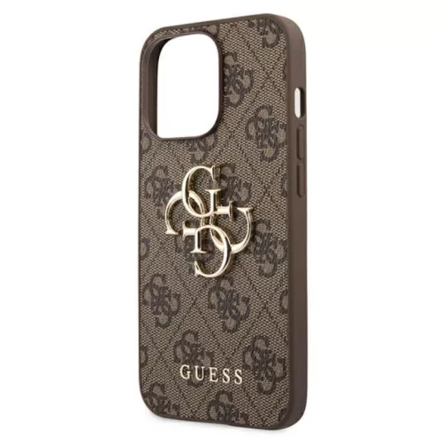Apple iPhone 16 tok, Guess Big Metal Logo 4G barna
