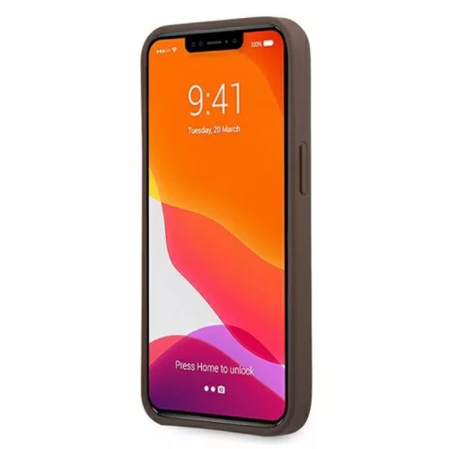 Apple iPhone 16 tok, Guess Big Metal Logo 4G barna