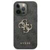 Apple iPhone 15 Pro tok, Guess Big Metal Logo 4G szürke