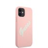 Apple iPhone 12 mini tok, Guess Silicone Vintage  Pink