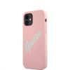 Apple iPhone 12 mini tok, Guess Silicone Vintage  Pink