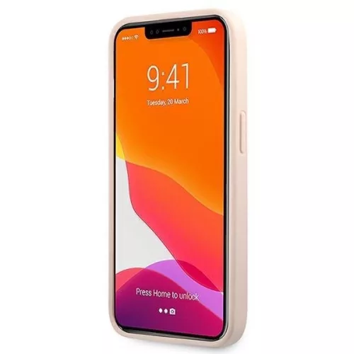 Apple iPhone 12 / 12 Pro tok,  Guess  4G Stripe  rózsaszín