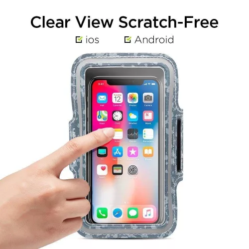 Spigen - Armband (A700) ezüst-szürke - Camo, univerzális karpánt sportoláshoz.