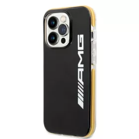 Apple iPhone 14 Pro tok, AMG PC/TPE Vertical Logo fekete