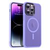 Apple iPhone 14 Pro tok, MagSafe-kompatibilis áttetsző matt  - világoslila