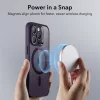 ESR Ch Halolock MagSafe Apple iPhone 14 Pro Max tok,  ütésálló kemény hátlap  - átlátszó/lila