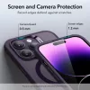 ESR Ch Halolock MagSafe Apple iPhone 14 Pro Max tok,  ütésálló kemény hátlap  - átlátszó/lila