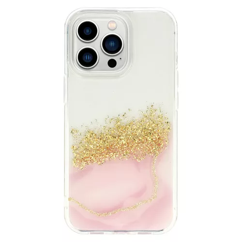 Apple iPhone 13 Pro Max tok, Idear W11 , átlátszó-rózsaszín