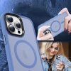 Apple iPhone 12 Pro Max tok, MagSafe-kompatibilis áttetsző matt  égkék 