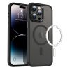 Apple iPhone 13 Pro tok, MagSafe-kompatibilis áttetsző matt  fekete