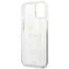 Apple iPhone 13 mini tok, Guess Liquid Glitter Flower csillámos  lila