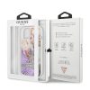 Apple iPhone 13 mini tok, Guess Liquid Glitter Flower csillámos  lila