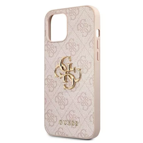 Apple iPhone 15 Pro tok, Guess Big Metal Logo 4G pink
