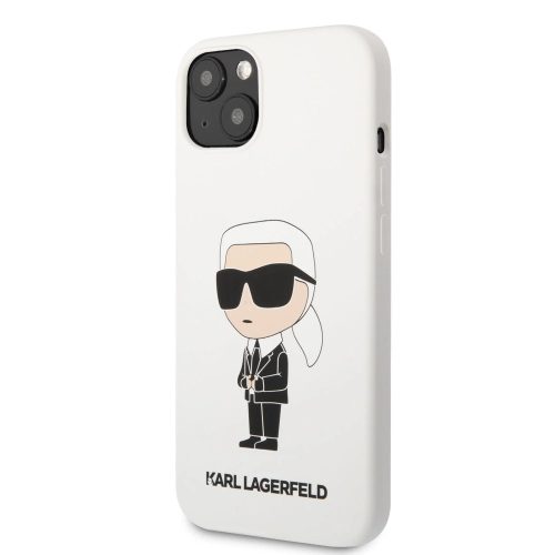 Apple iPhone 13 tok, Karl Lagerfeld Liquid Silicone Ikonik NFT  fehér