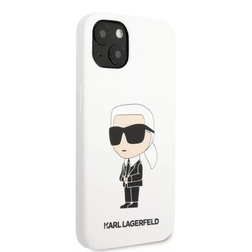 Apple iPhone 13 tok, Karl Lagerfeld Liquid Silicone Ikonik NFT  fehér