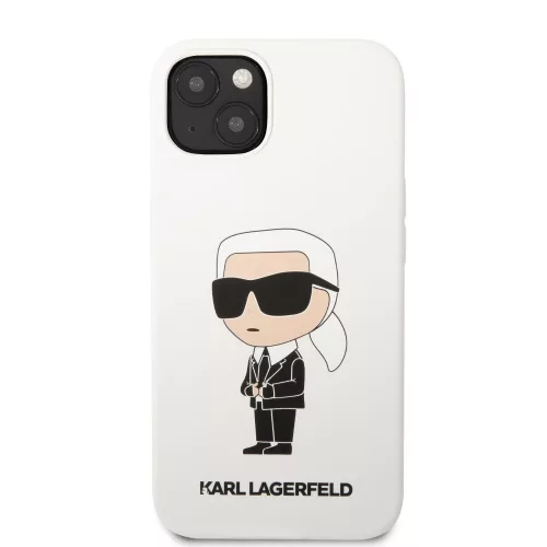 Apple iPhone 13 tok, Karl Lagerfeld Liquid Silicone Ikonik NFT  fehér