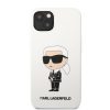 Apple iPhone 13 Pro tok, Karl Lagerfeld Liquid Silicone Ikonik NFT  fehér