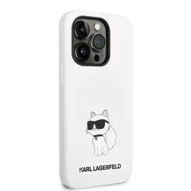   Apple iPhone 13 tok, Karl Lagerfeld Liquid Silicone Choupette NFT  fehér