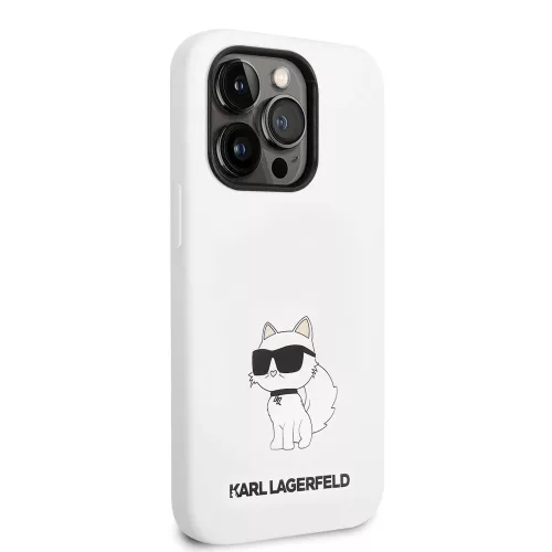 Apple iPhone 13 tok, Karl Lagerfeld Liquid Silicone Choupette NFT  fehér