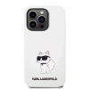 Apple iPhone 13 Pro tok, Karl Lagerfeld Liquid Silicone Choupette NFT  fehér