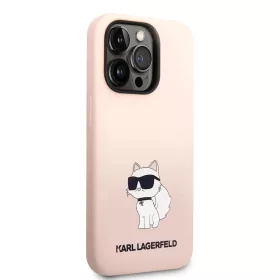   Apple iPhone 13 tok, Karl Lagerfeld Liquid Silicone Choupette NFT  rózsaszín