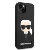 Apple iPhone 14 Pro Max tok, Karl Lagerfeld Karl Head MagSafe szilikon - fekete