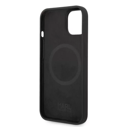 Apple iPhone 14 Pro tok, Karl Lagerfeld Karl Head szilikon - fekete