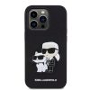 Apple iPhone 13 Pro tok, Karl Lagerfeld PU Saffiano Karl and Choupette NFT , fekete