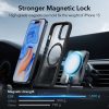 ESR Classic Hybrid HaloLock MagSafe Apple iPhone 15 Pro tok, ütésálló hátlap  - áttetsző fekete