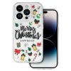 Apple iPhone 15 Pro Max tok, Karácsonyi mintás design 4 - átlátszó