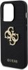 Apple iPhone 12 / 12 Pro tok, Guess Pu Perforated 4G Glitter Metal Logo - fekete