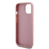 Apple iPhone 12 / 12 Pro tok, Guess Pu Fixed Glitter Big 4G Metal Logo - pink