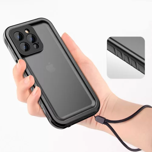 Tech-Protect Shellbox vízálló és ütésálló  Apple Apple iPhone 15 Plus tok, készülékhez-fekete