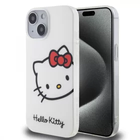   Hello Kitty IML Head Logo Case for Apple iPhone 15 Pro tok,  - fehér