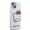 Hello Kitty IML Head Logo Case for Apple iPhone 15 Pro tok,  - fehér