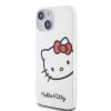 Hello Kitty IML Head Logo Case for Apple iPhone 15 Pro tok,  - fehér