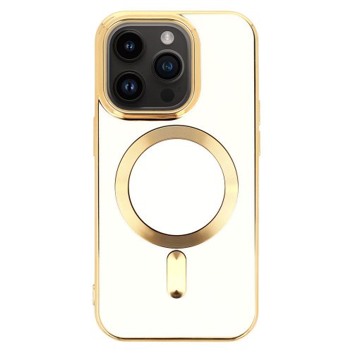 Beauty Magsafe Case iPhone 15 Pro tok, MagSafe kompatibilis - fehér