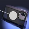 Apple iPhone 15 Pro tok, Magnetic Carbon  fekete-zöld (Magsafe kompatibilis)