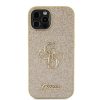 Apple iPhone 15 Pro tok, Guess PU Fixed Glitter 4G Metal Logo - arany