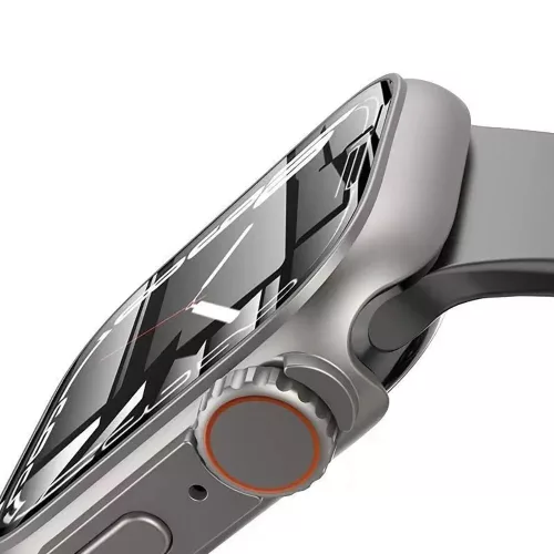 Apple Watch 4/5/6/SE (44mm) Tech-Protect Defense360 tok és üvegfólia fekete/narancs