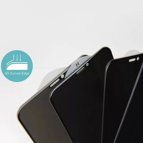 iPhone 15 Pro Max Privacy kijelzővédő üvegfólia fekete
