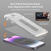 iPhone 15 Pro Max Easy-Stick Box Full Glue kijelzővédő üvegfólia fekete