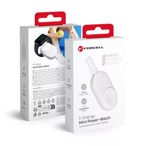 FORCELL Apple Watch Powerbank F-Energy 1200mAh -  fehér