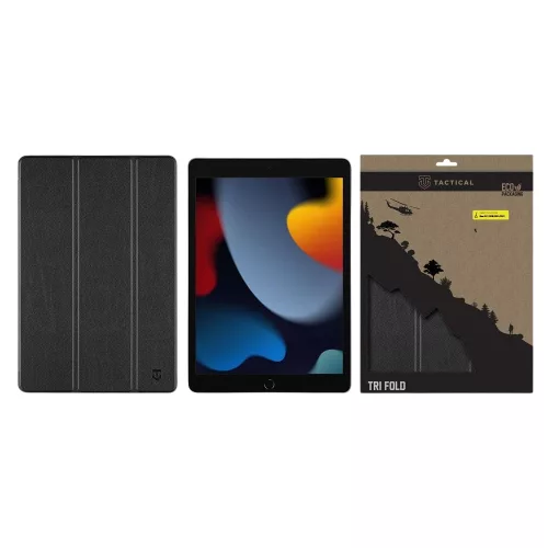 Tactical Tri Fold tok – Apple iPad 10.2 (2019/2020/2021) – fekete