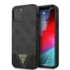 Guess PU 4G Triangle tok, iPhone 12/12 Pro 6.1 - szürke